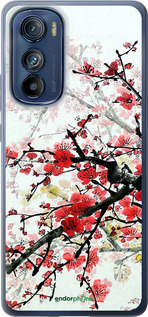 Силиконовый чехол Цветущий куст для Motorola Edge 30 - 831u-2840 изображение 