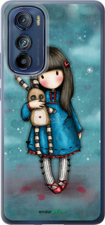 Силиконовый чехол Девочка с зайчиком для Motorola Edge 30 - 915u-2840 изображение 