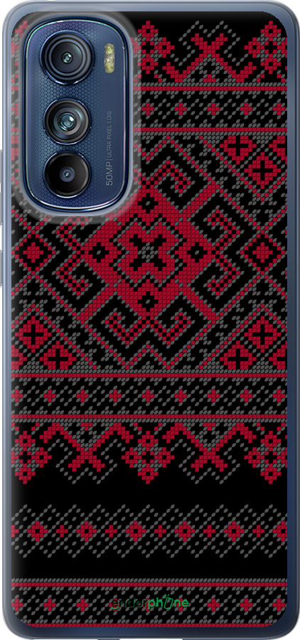 Силиконовый чехол Вышиванка 52 для Motorola Edge 30 - 1763u-2840 изображение 