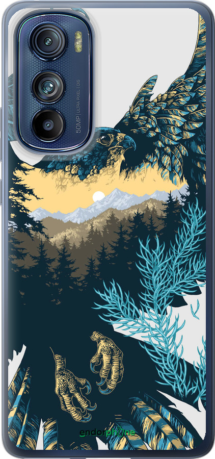 Силиконовый чехол Арт-орел на фоне природы для Motorola Edge 30 - 3983u-2840 изображение 