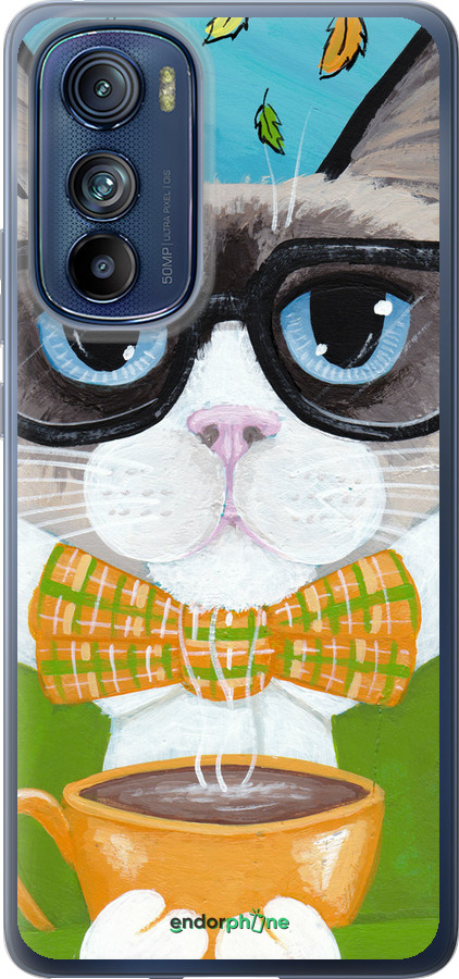 Силіконовий чехол Cat&Coffee для Motorola Edge 30 - 4053u-2840 изображение 