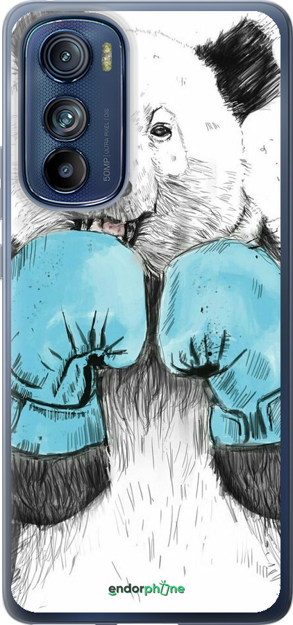 Силиконовый чехол Панда-боксер для Motorola Edge 30 - 4104u-2840 изображение 