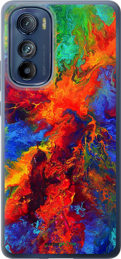 Силиконовый чехол Акварель на холсте для Motorola Edge 30 - 4150u-2840 изображение 
