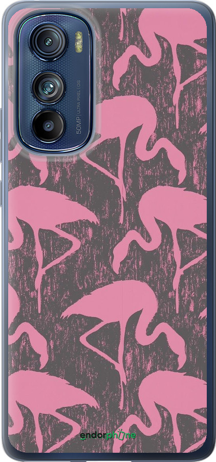 Силиконовый чехол Vintage-Flamingos для Motorola Edge 30 - 4171u-2840 изображение 