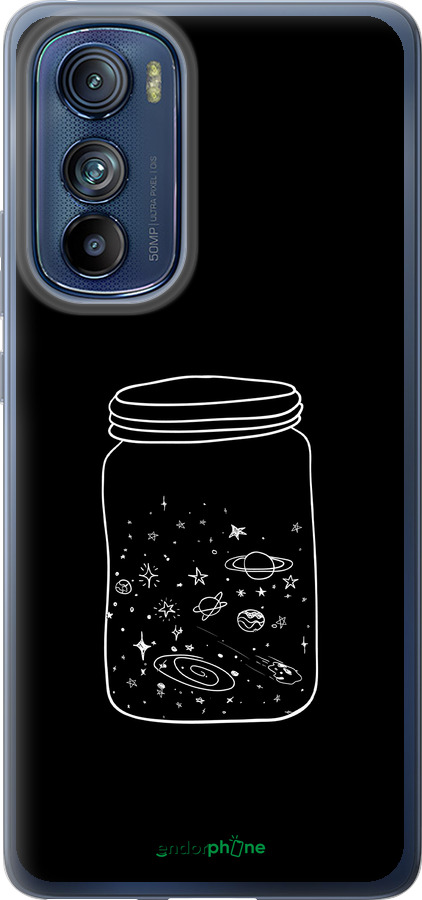 Силиконовый чехол Космос в банке для Motorola Edge 30 - 4297u-2840 изображение 