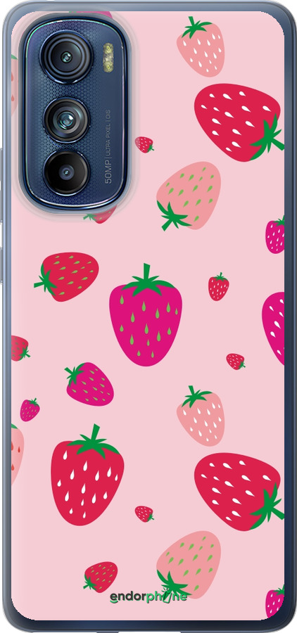 Силиконовый чехол Клубнички для Motorola Edge 30 - 4332u-2840 изображение 
