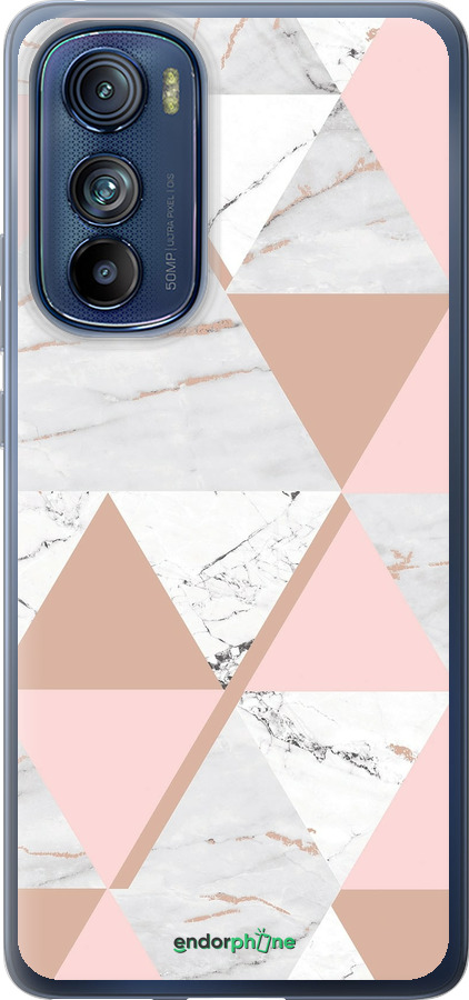 Силиконовый чехол Мраморная симметрия для Motorola Edge 30 - 4344u-2840 изображение 