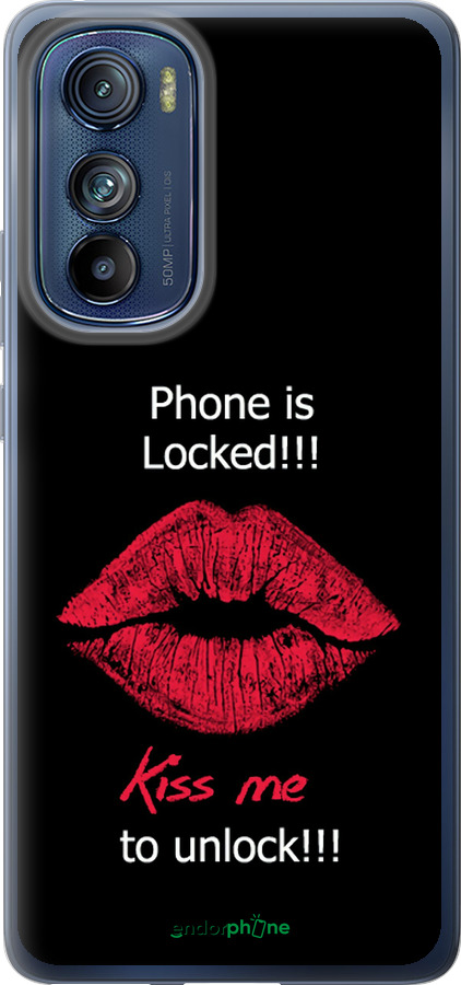 Силиконовый чехол Разблокируй-поцелуй для Motorola Edge 30 - 4372u-2840 изображение 
