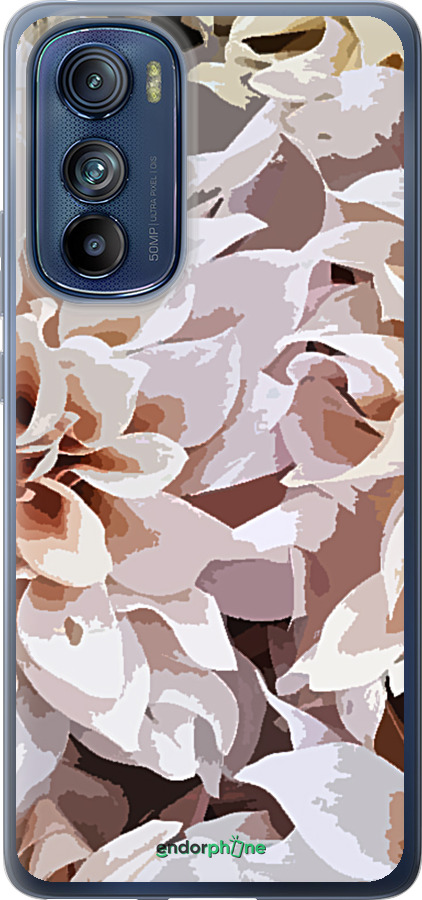 Силиконовый чехол пионы акварелью для Motorola Edge 30 - 4376u-2840 изображение 