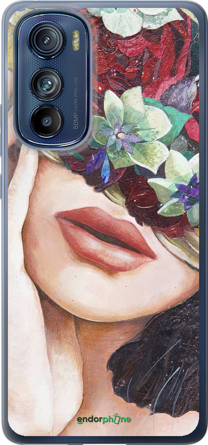 Силіконовий чехол Head Flower для Motorola Edge 30 - 4460u-2840 изображение 