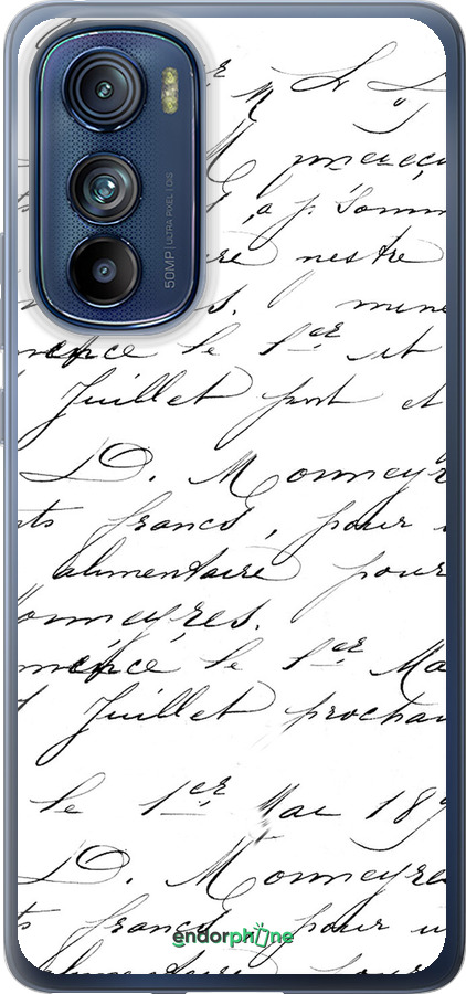 Силіконовий чехол Прописний шрифт  для Motorola Edge 30 - 4475u-2840 изображение 
