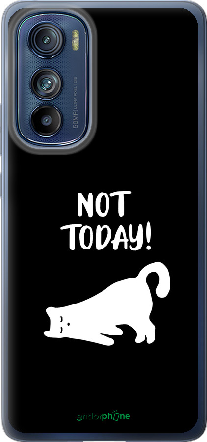 Силиконовый чехол Уставший кот для Motorola Edge 30 - 4535u-2840 изображение 