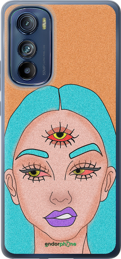 Силиконовый чехол Девушка рисунок для Motorola Edge 30 - 4576u-2840 изображение 