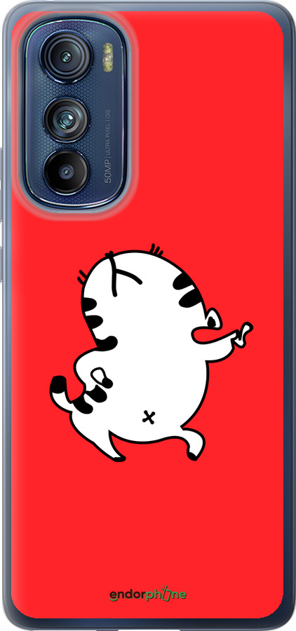 Силиконовый чехол Котик для Motorola Edge 30 - 4577u-2840 изображение 