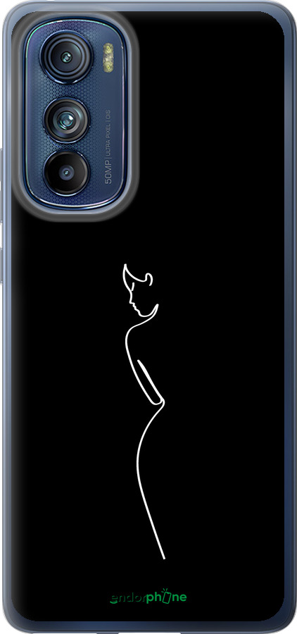 Силиконовый чехол Силуэт1 для Motorola Edge 30 - 4590u-2840 изображение 