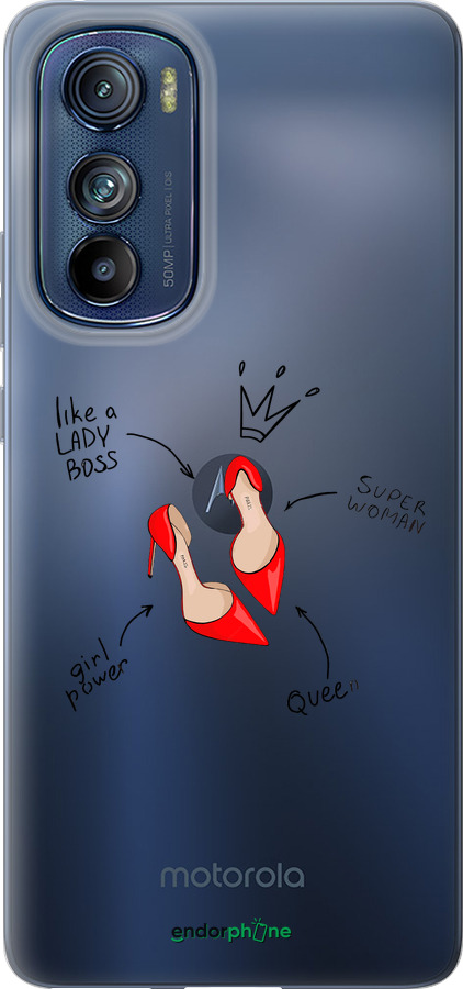 Силиконовый чехол Женщина для Motorola Edge 30 - 4599u-2840 изображение 