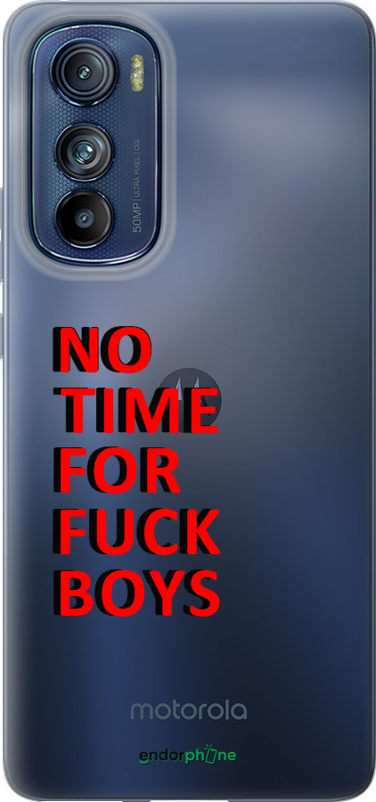 Силіконовий чехол Немає часу для Motorola Edge 30 - 4635u-2840 изображение 