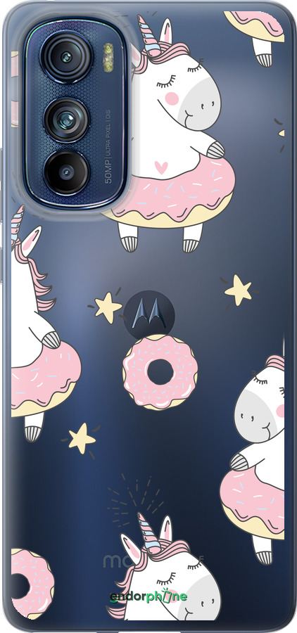 Силиконовый чехол Единорожки для Motorola Edge 30 - 4659u-2840 изображение 