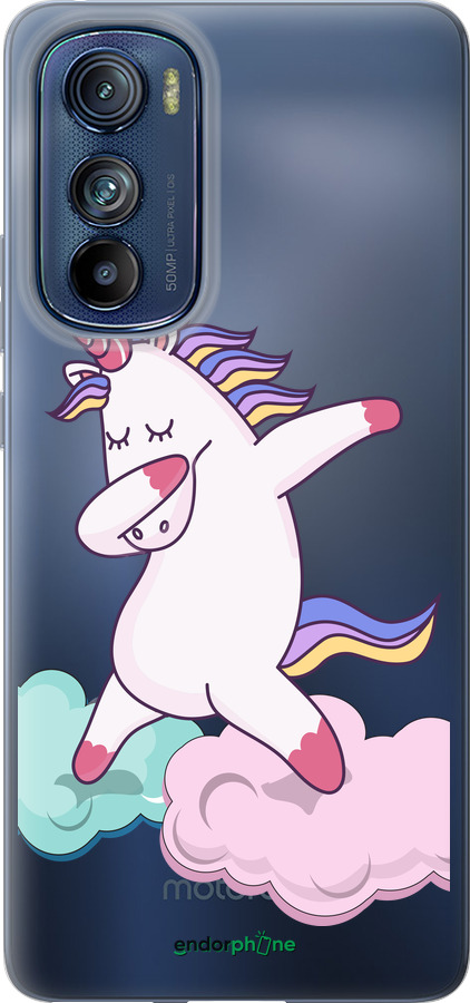 Силиконовый чехол Единорог для Motorola Edge 30 - 4702u-2840 изображение 
