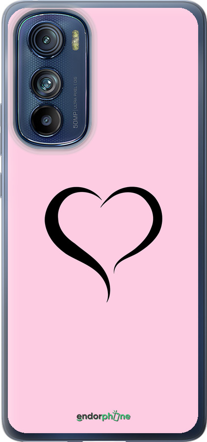 Силиконовый чехол Сердце 1 для Motorola Edge 30 - 4730u-2840 изображение 