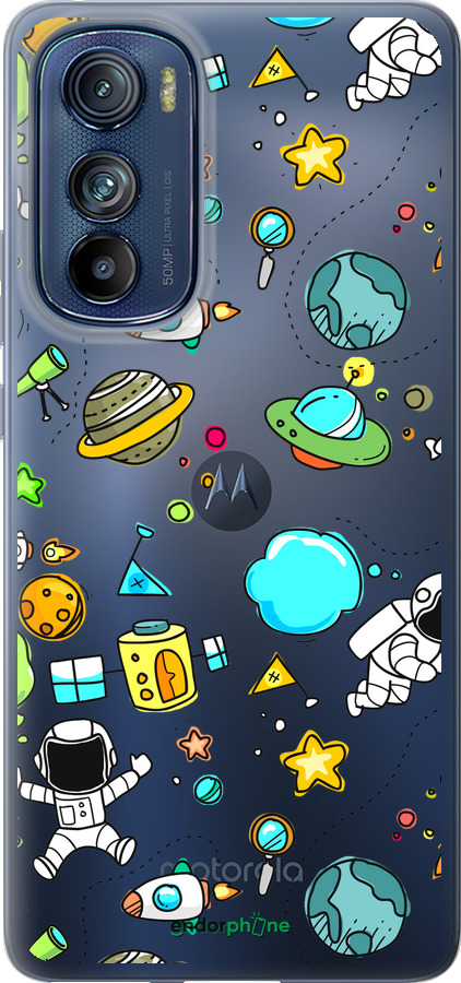 Силіконовий чехол Космос для Motorola Edge 30 - 4735u-2840 изображение 