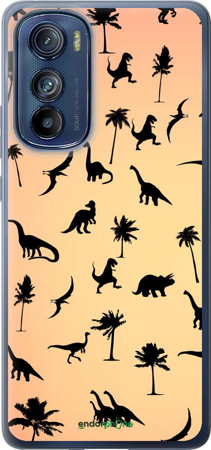 Силиконовый чехол Динозаврики 1 для Motorola Edge 30 - 4772u-2840 изображение 