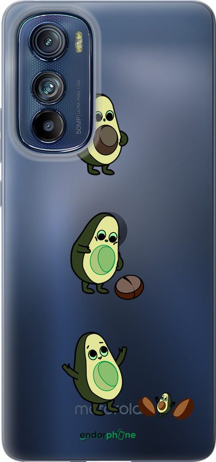 Силиконовый чехол Авокадо 1 для Motorola Edge 30 - 4857u-2840 изображение 