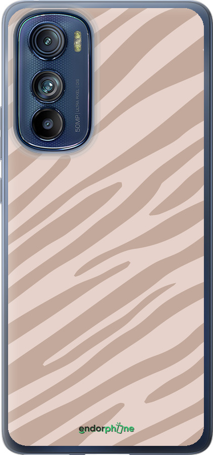 Силіконовий чехол Зебра беж для Motorola Edge 30 - 4875u-2840 изображение 