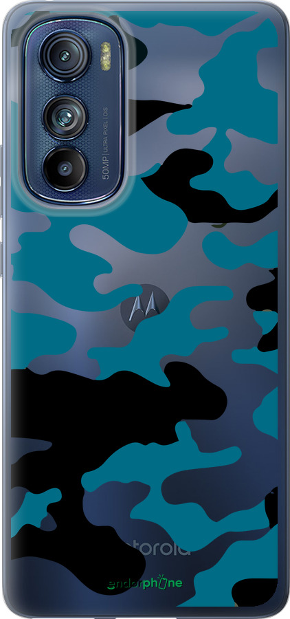 Силиконовый чехол Камуфляж прозрачный фон для Motorola Edge 30 - 4877u-2840 изображение 