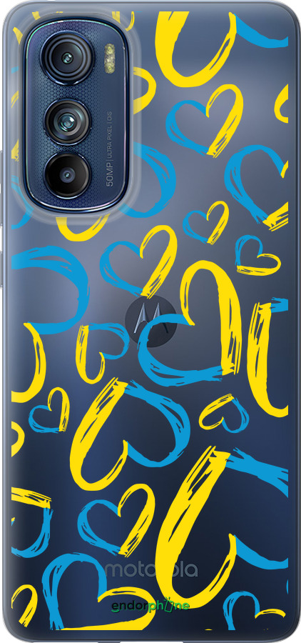 Силиконовый чехол Сердца UA для Motorola Edge 30 - 5292u-2840 изображение 