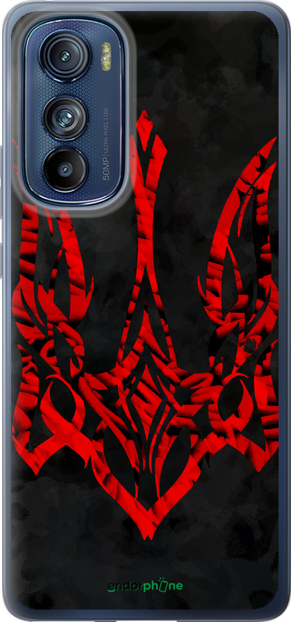 Силиконовый чехол Герб Украины v4 для Motorola Edge 30 - 5319u-2840 изображение 