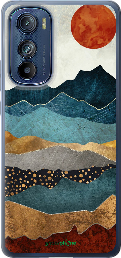 Силиконовый чехол Закат горы для Motorola Edge 30 - 5434u-2840 изображение 