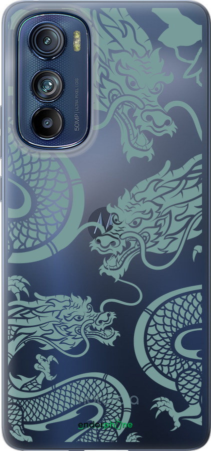 Силиконовый чехол Дракон для Motorola Edge 30 - 5476u-2840 изображение 