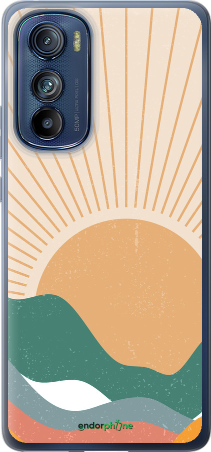 Силиконовый чехол Горы и солнце v2 для Motorola Edge 30 - 5488u-2840 изображение 