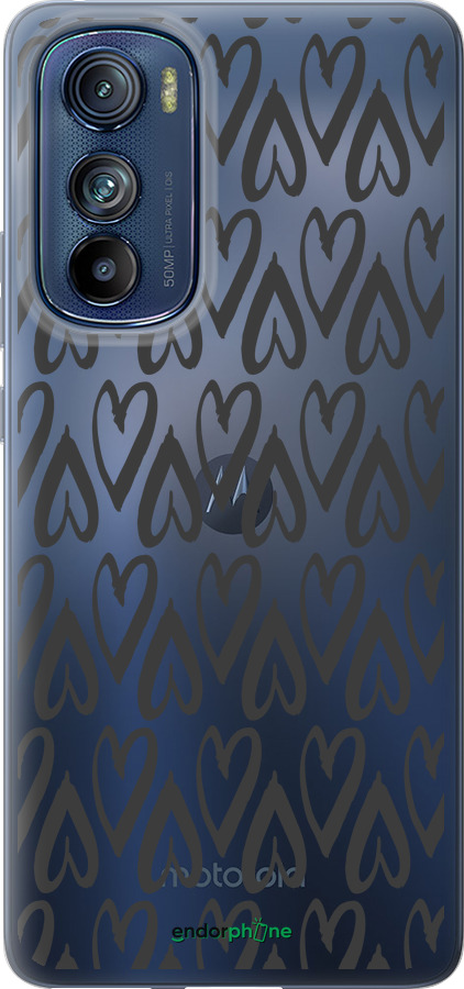 Силіконовий чехол Серця v2 для Motorola Edge 30 - 5497u-2840 изображение 