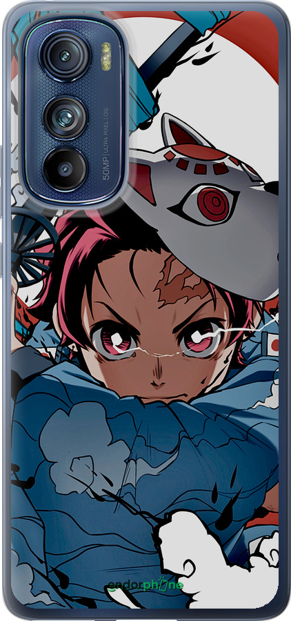 Силиконовый чехол Танджиро Камадо для Motorola Edge 30 - 5574u-2840 изображение 