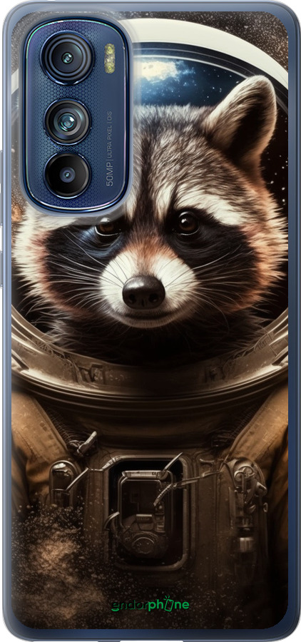 Силиконовый чехол Raccoon austronaut для Motorola Edge 30 - 5581u-2840 изображение 