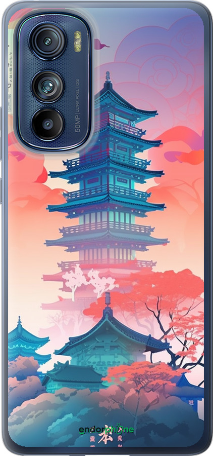 Силиконовый чехол Япония монастырь для Motorola Edge 30 - 5590u-2840 изображение 