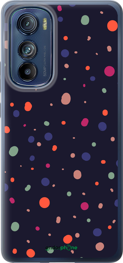 Силиконовый чехол Горошек v2 для Motorola Edge 30 - 5599u-2840 изображение 