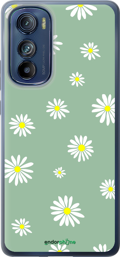 Силиконовый чехол Ромашки v4 для Motorola Edge 30 - 5603u-2840 изображение 