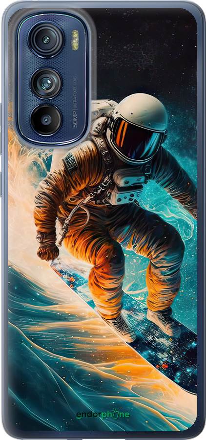 Силиконовый чехол Сноубордист для Motorola Edge 30 - 5604u-2840 изображение 