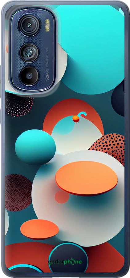 Силиконовый чехол Горошек абстракция для Motorola Edge 30 - 5608u-2840 изображение 