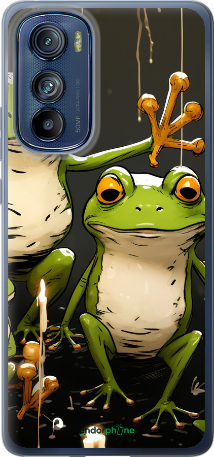 Силіконовий чехол Жабки 2 для Motorola Edge 30 - 5657u-2840 изображение 