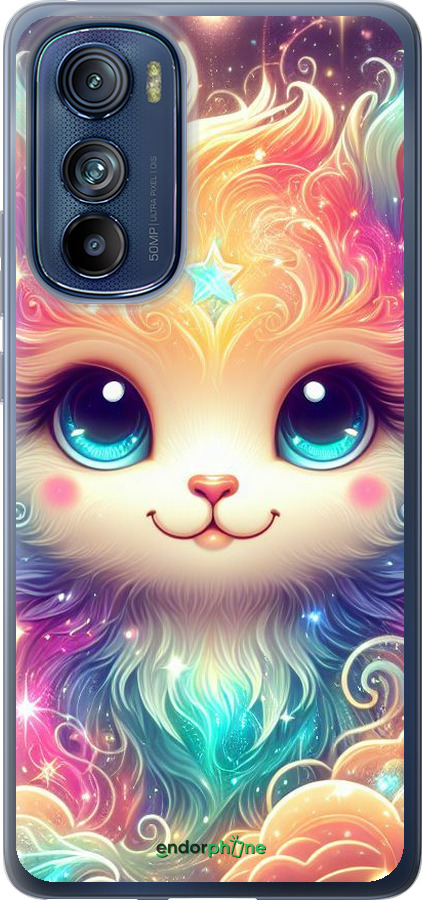 Силиконовый чехол Сказочный котенок для Motorola Edge 30 - 5813u-2840 изображение 