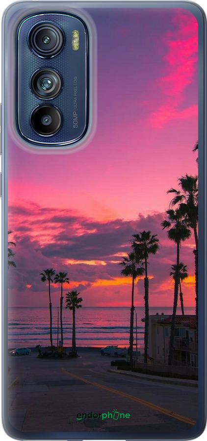 Силіконовий чехол Пальми для Motorola Edge 30 - 5873u-2840 изображение 