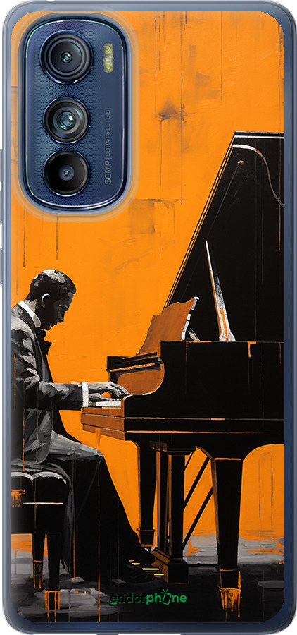 Силиконовый чехол Чехол для телефона Мужчина за Роялем для Motorola Edge 30 - 5938u-2840 изображение 