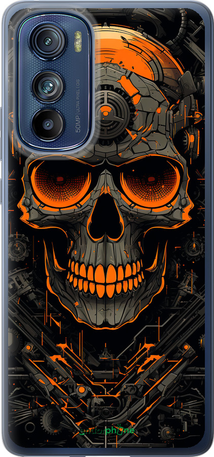 Силиконовый чехол Череп для Motorola Edge 30 - 5952u-2840 изображение 