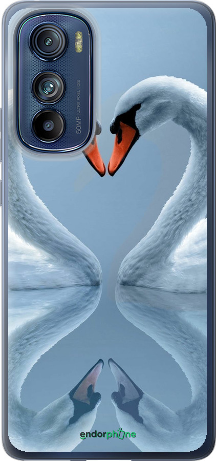 Силіконовий чехол Лебеді для Motorola Edge 30 - 6007u-2840 изображение 