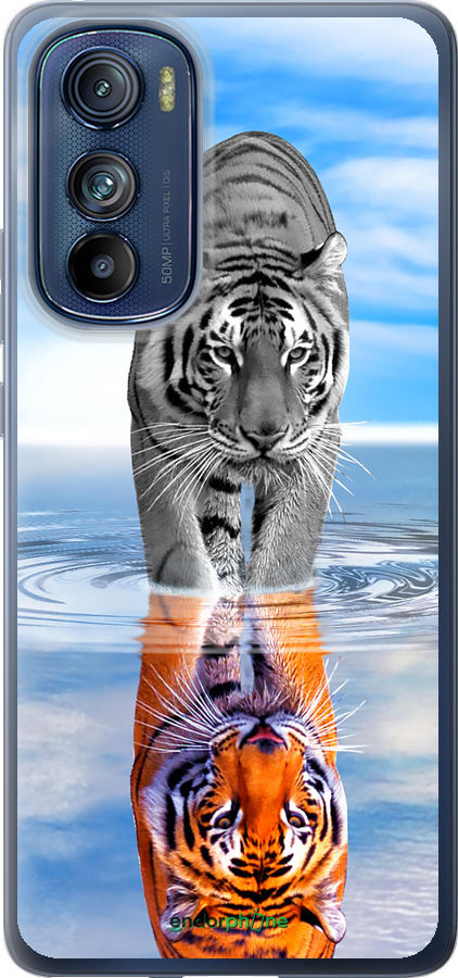 Силиконовый чехол Тигр для Motorola Edge 30 - 6016u-2840 изображение 