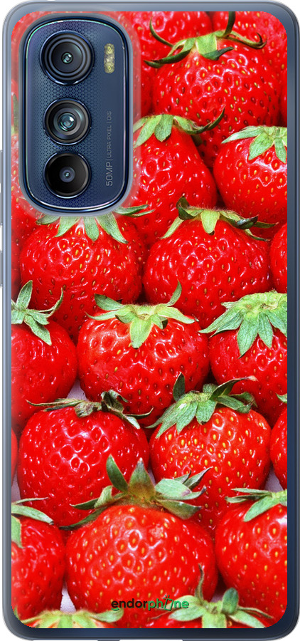 Силиконовый чехол Клубника для Motorola Edge 30 - 6020u-2840 изображение 